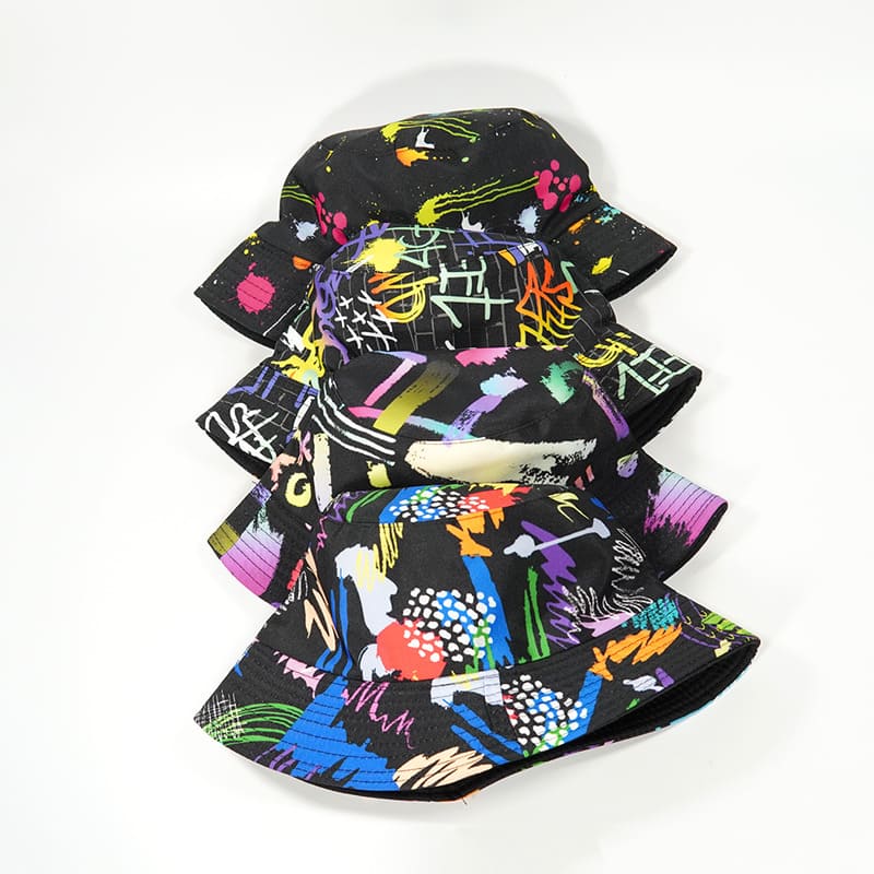 fisherman-hat-graffiti-abstract-multicolor