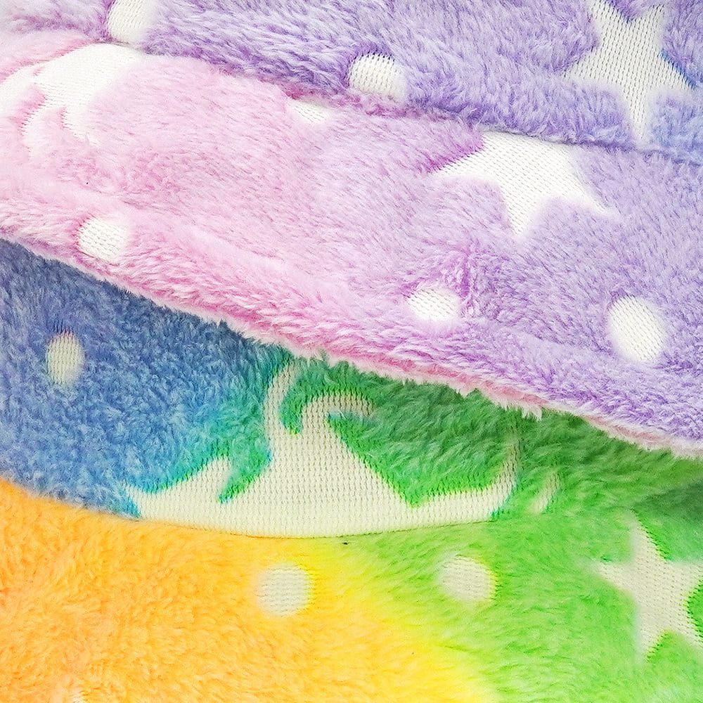 fairytale-rainbow-multicolor-fisherman-headwear-winter-cold-protection-furry