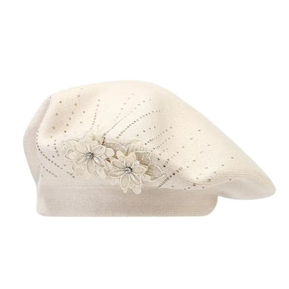 painter-hat-classic-retro-flowers