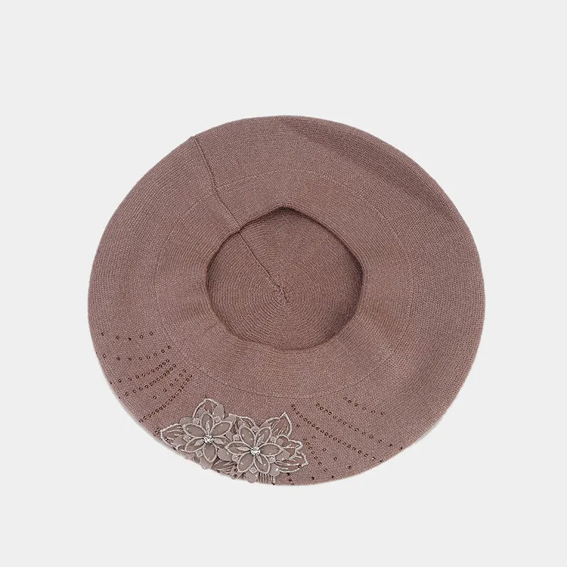 painter-hat-classic-retro-flowers