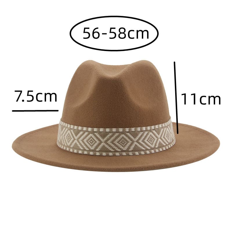 Arenys Mosaic Band Fedora Hat