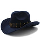 western-country-hat-leather-belt