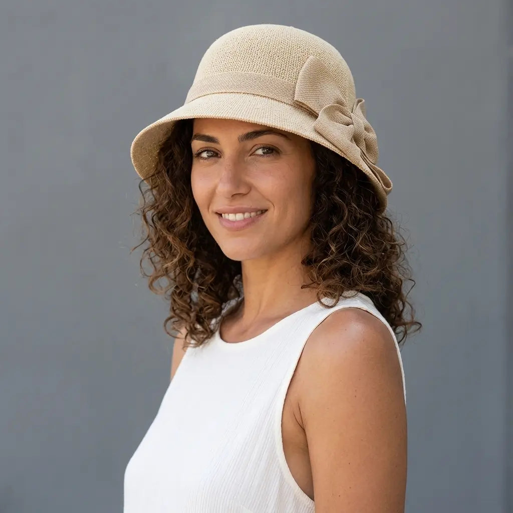 female-girls-adjustable-breathable-vegetable-fibre-fisherman-headwear