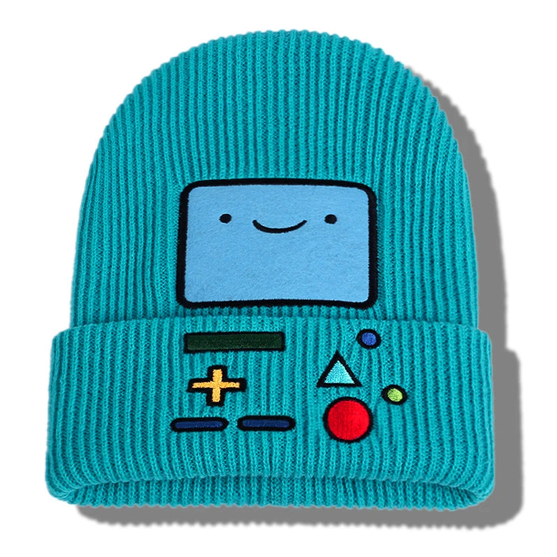 AdventureTime-Jake-Finn-Warm-Winter-Street-Men-Women-Striped-Vintage-Retro-Brimless-Hat