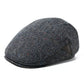 Bellevue Herringbone Wool Flat Cap