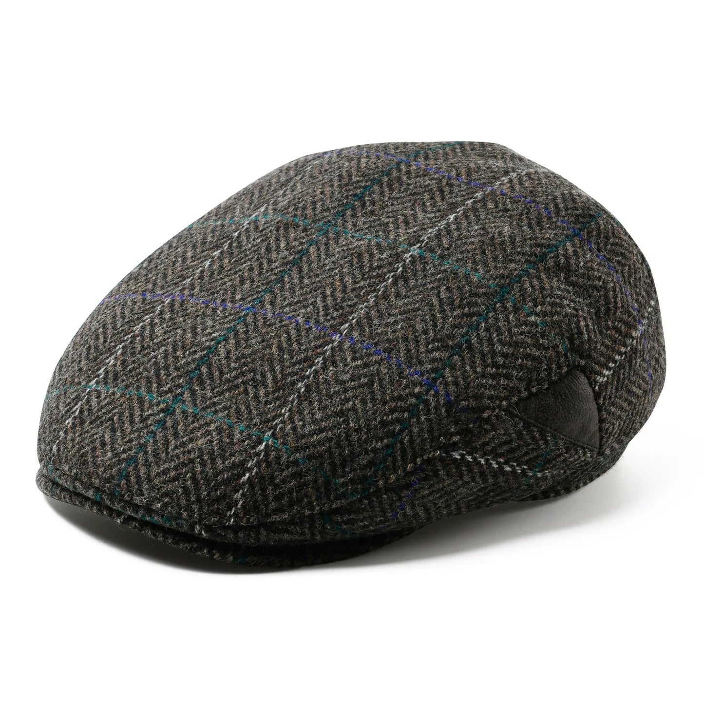 Bellevue Herringbone Wool Flat Cap