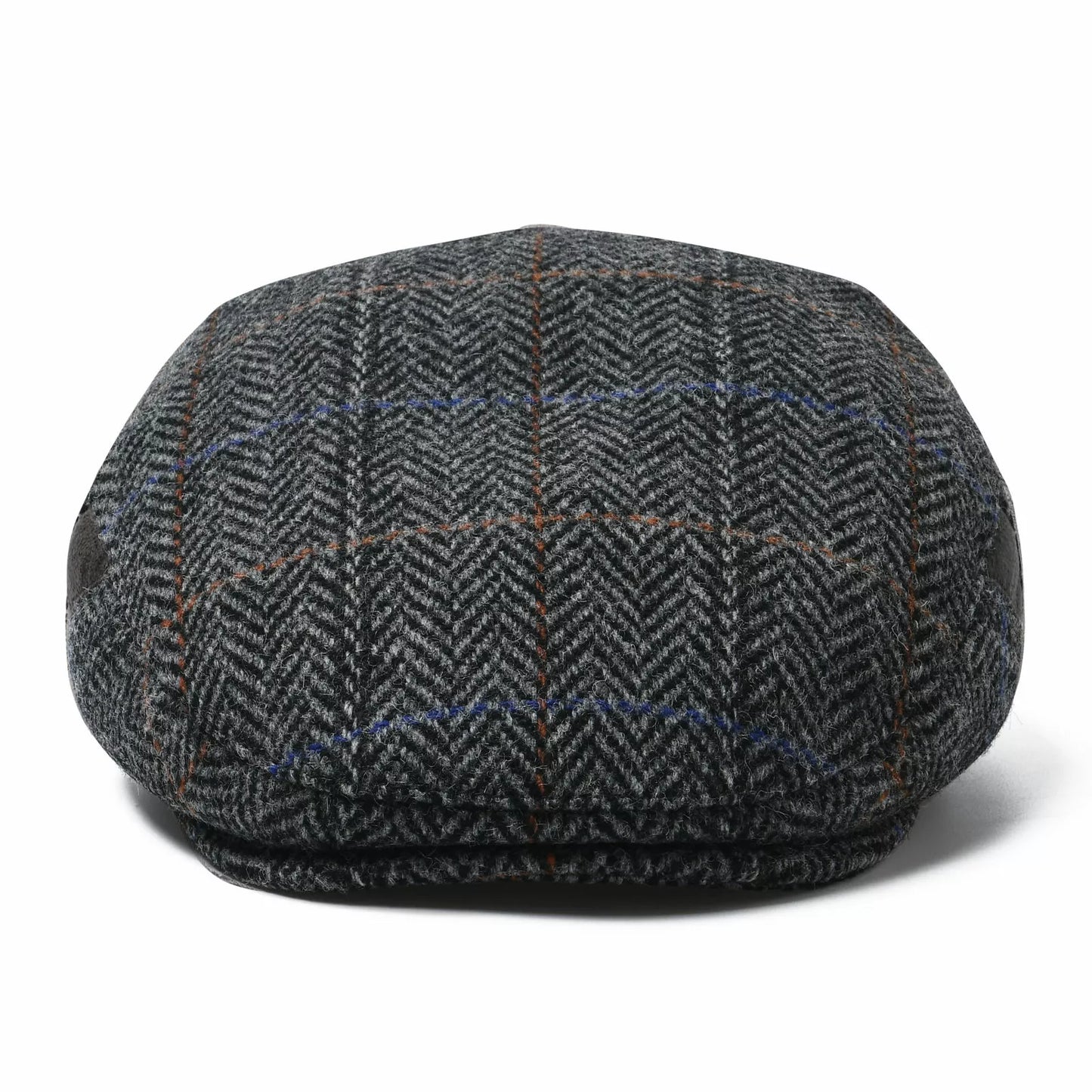 Bellevue Herringbone Wool Flat Cap