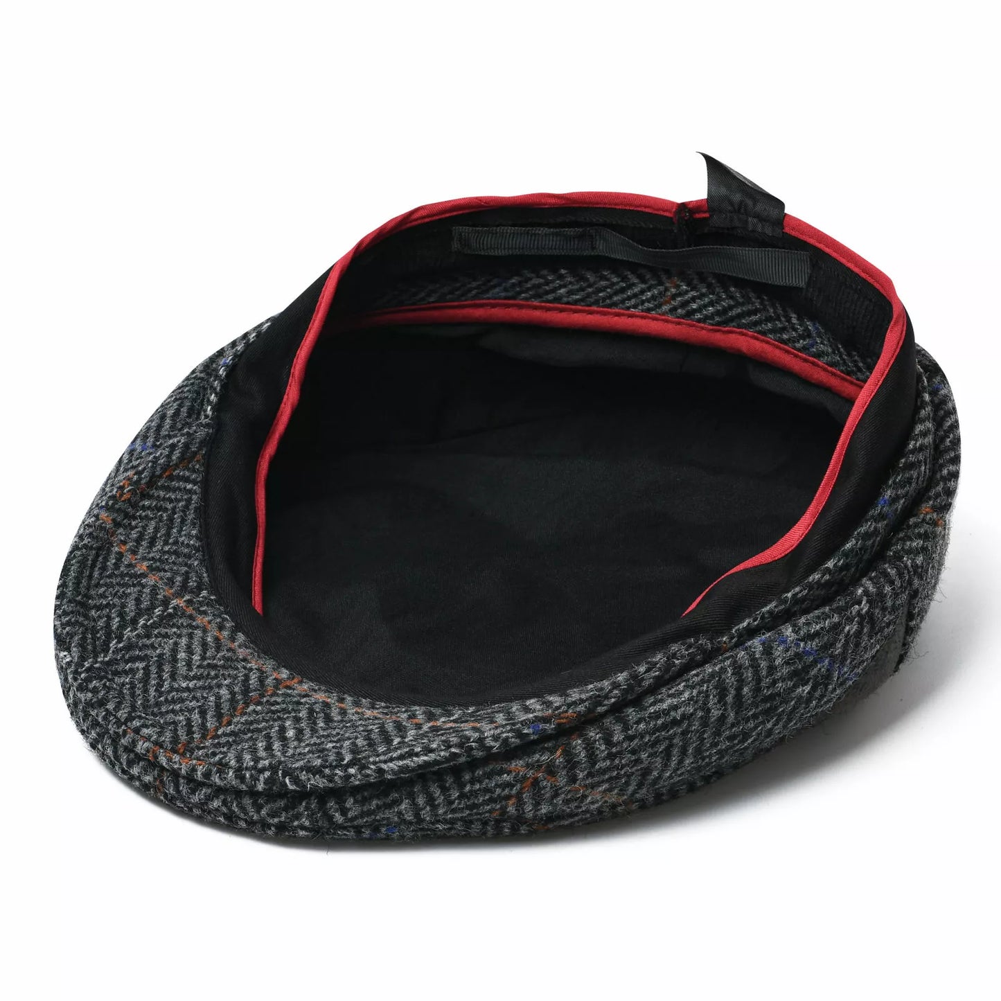 Bellevue Herringbone Wool Flat Cap