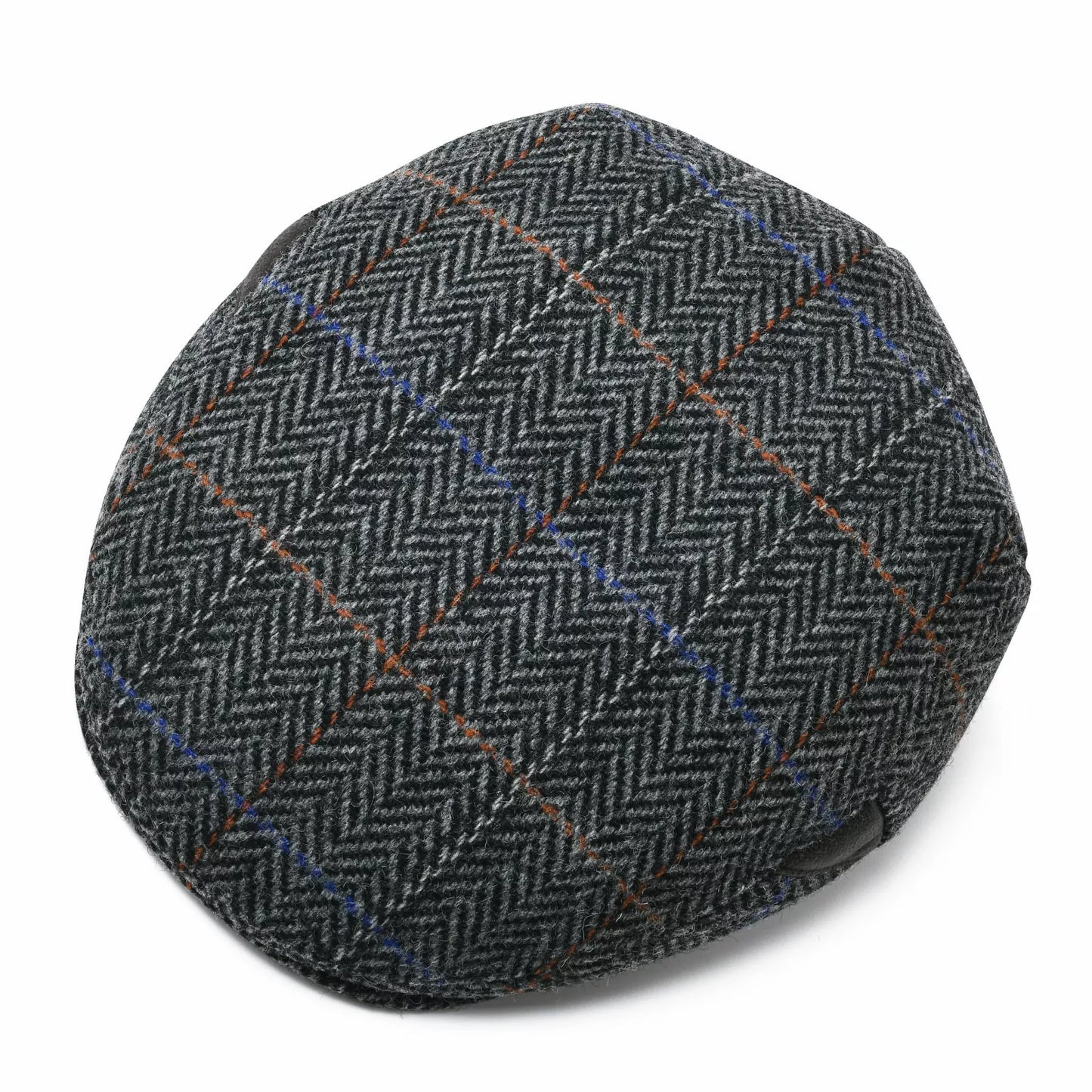 Bellevue Herringbone Wool Flat Cap