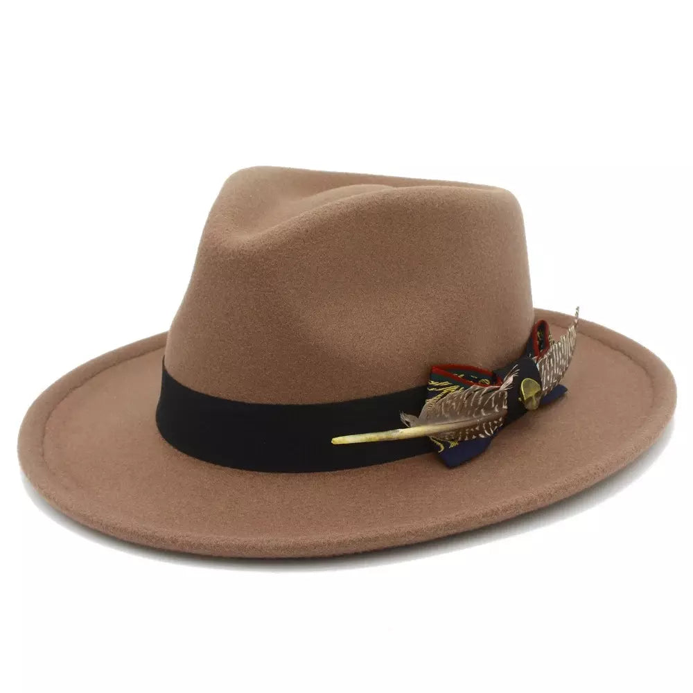 Benson Feathers Fedora Hat