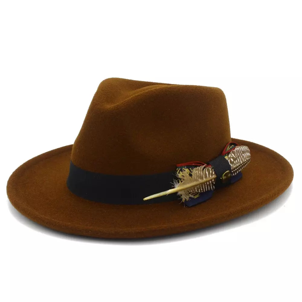 Benson Feathers Fedora Hat