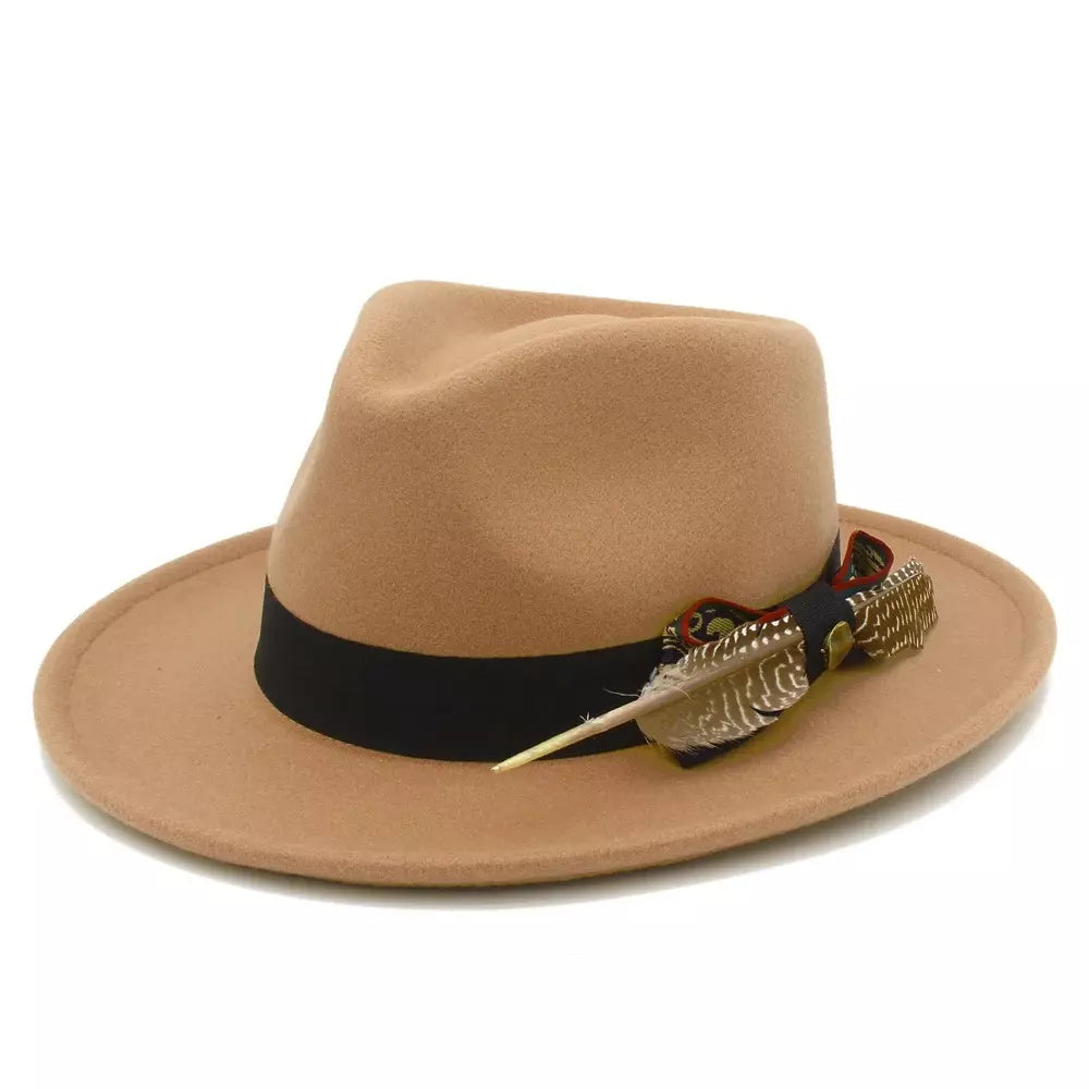 Benson Feathers Fedora Hat