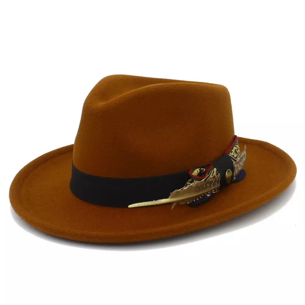 Benson Feathers Fedora Hat