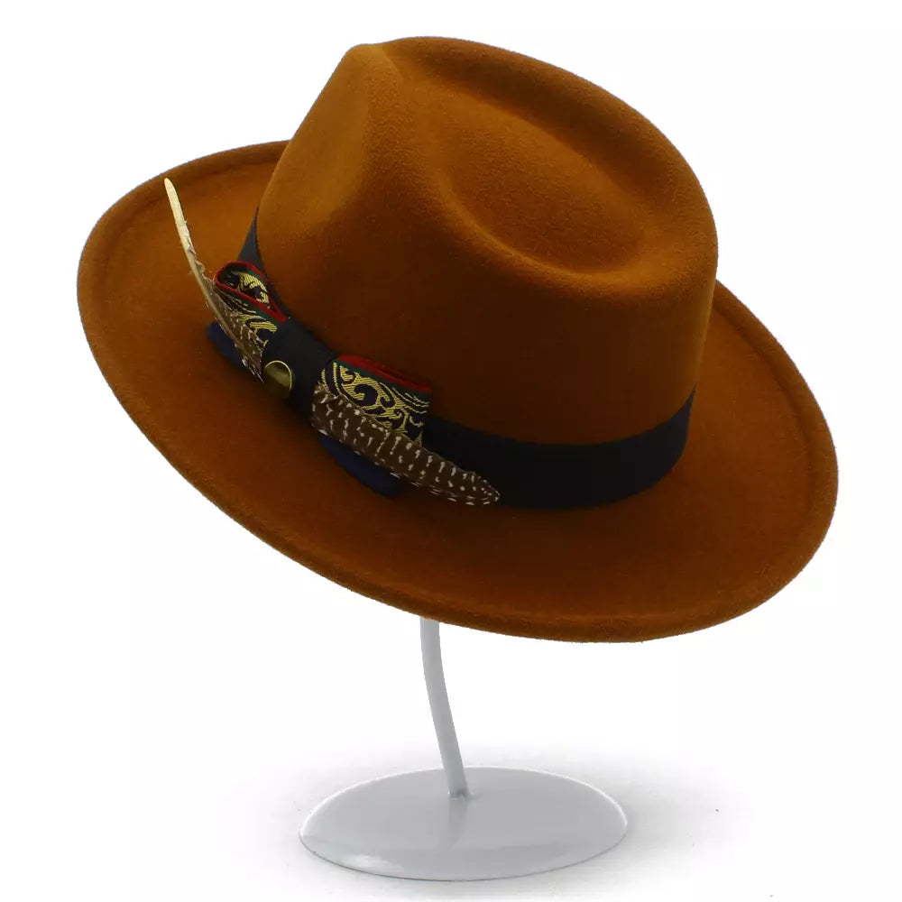 Benson Feathers Fedora Hat