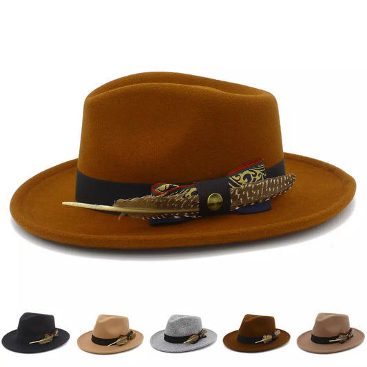 Benson Feathers Fedora Hat