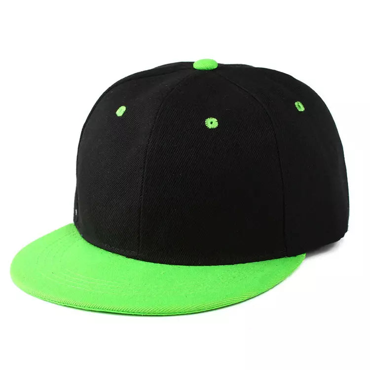 Bicolor Plain Snapback Cap