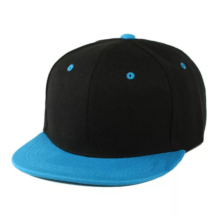 Bicolor Plain Snapback Cap