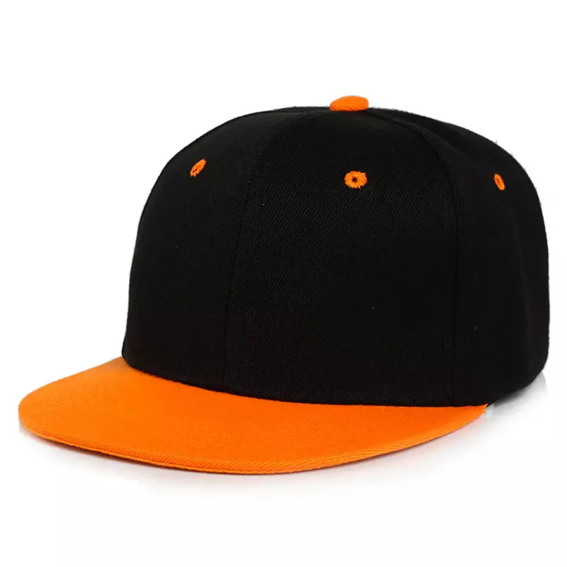 Bicolor Plain Snapback Cap