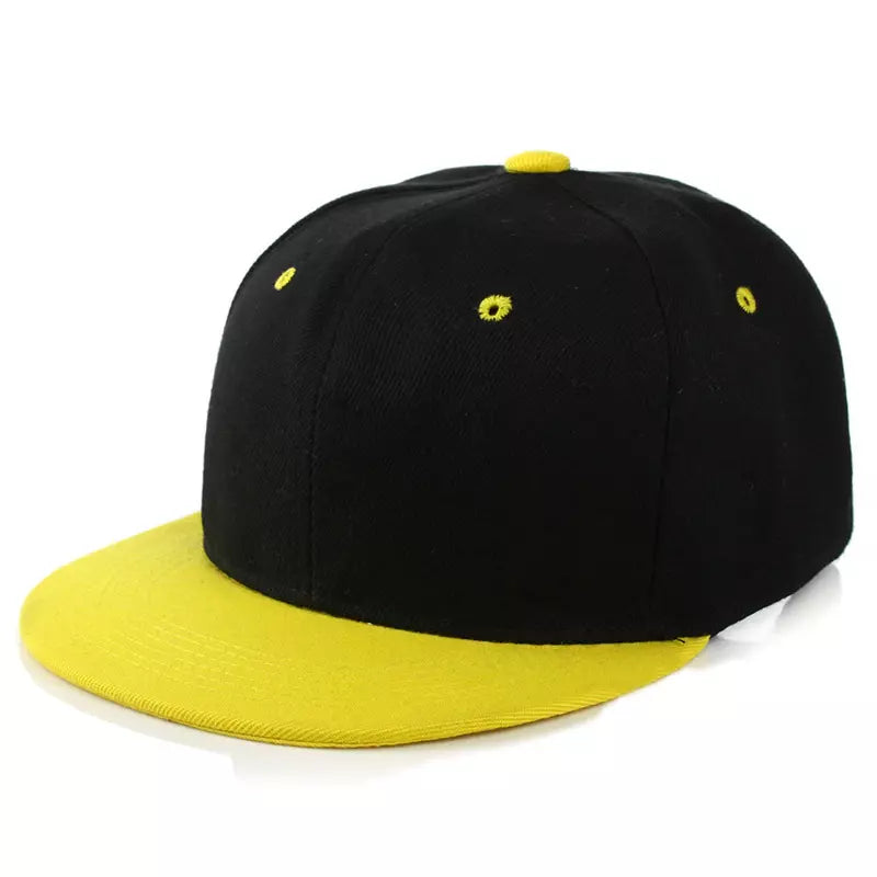 Bicolor Plain Snapback Cap