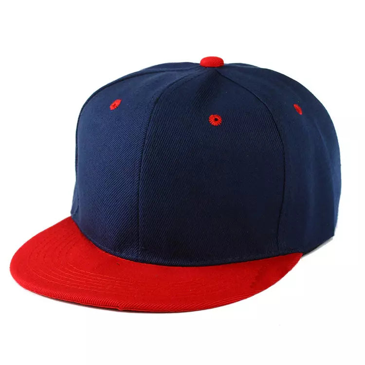 Bicolor Plain Snapback Cap