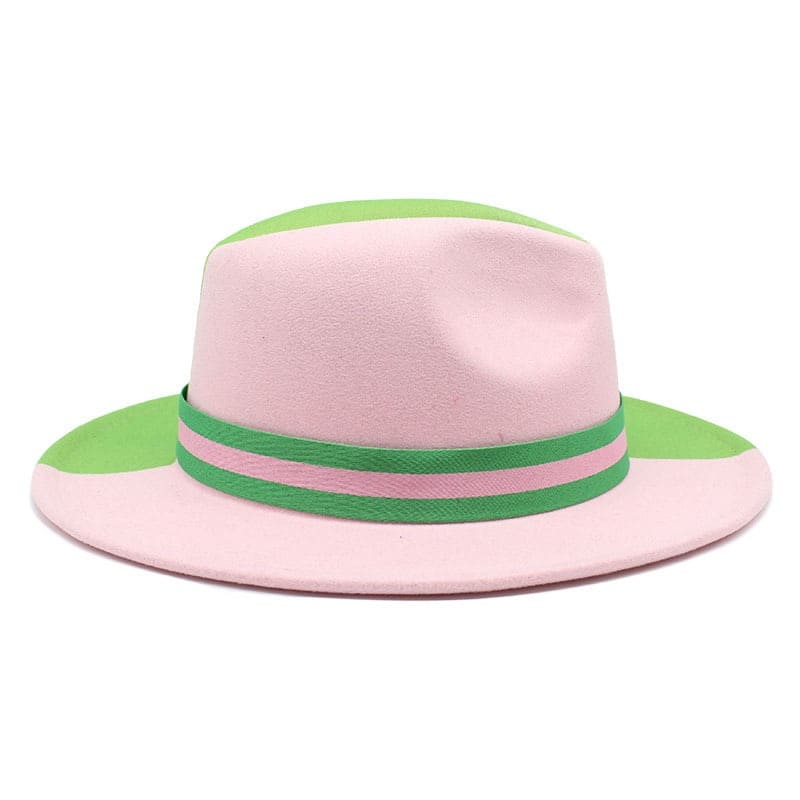 Bicolor Summer Fedora Hat