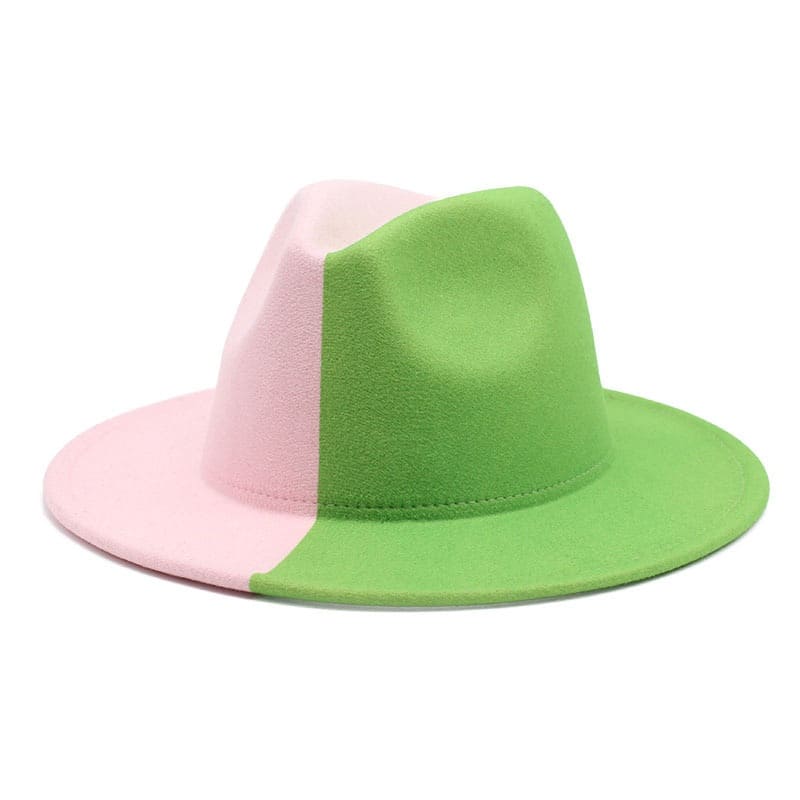 Bicolor Summer Fedora Hat