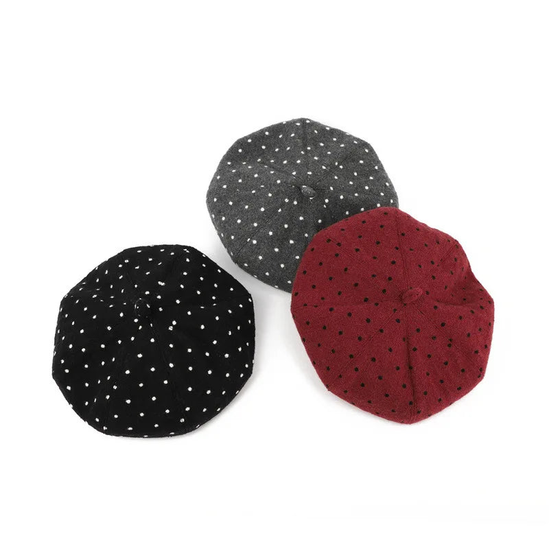 men-girl-vintage-retro-polka-classic-parisian-hat