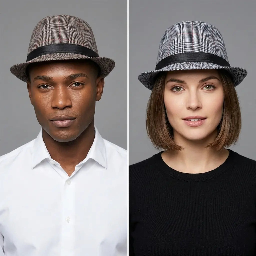 cotton-adjustable-plaid-jazz-fedora