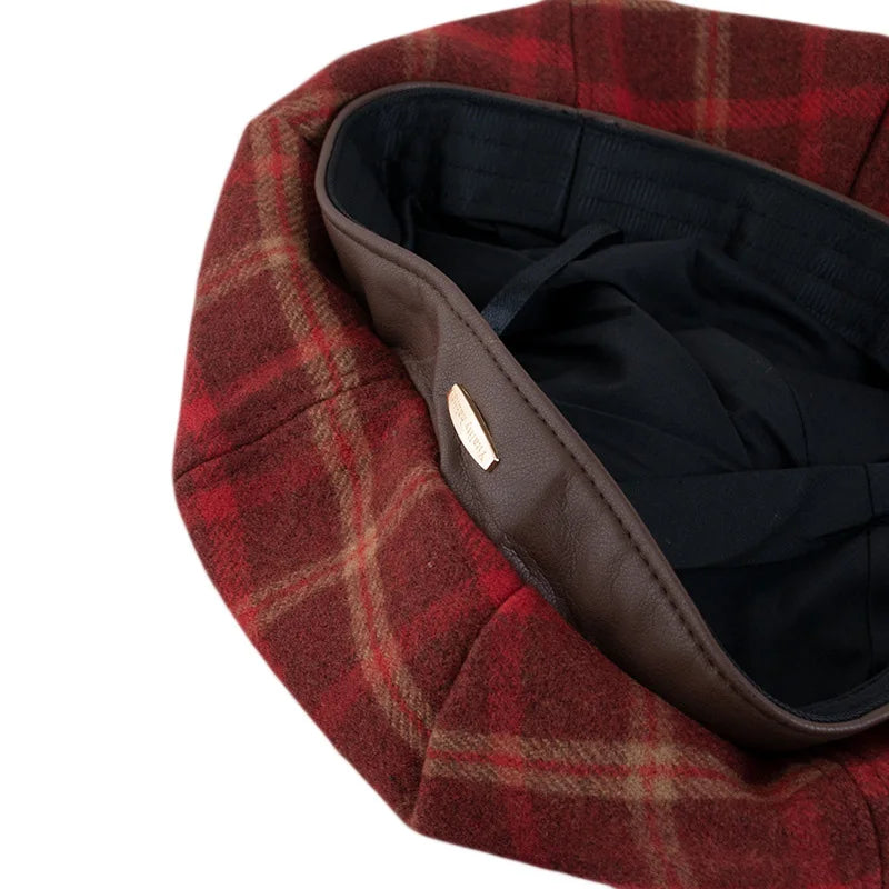 girl-retro-vintage-classic-checked-hat