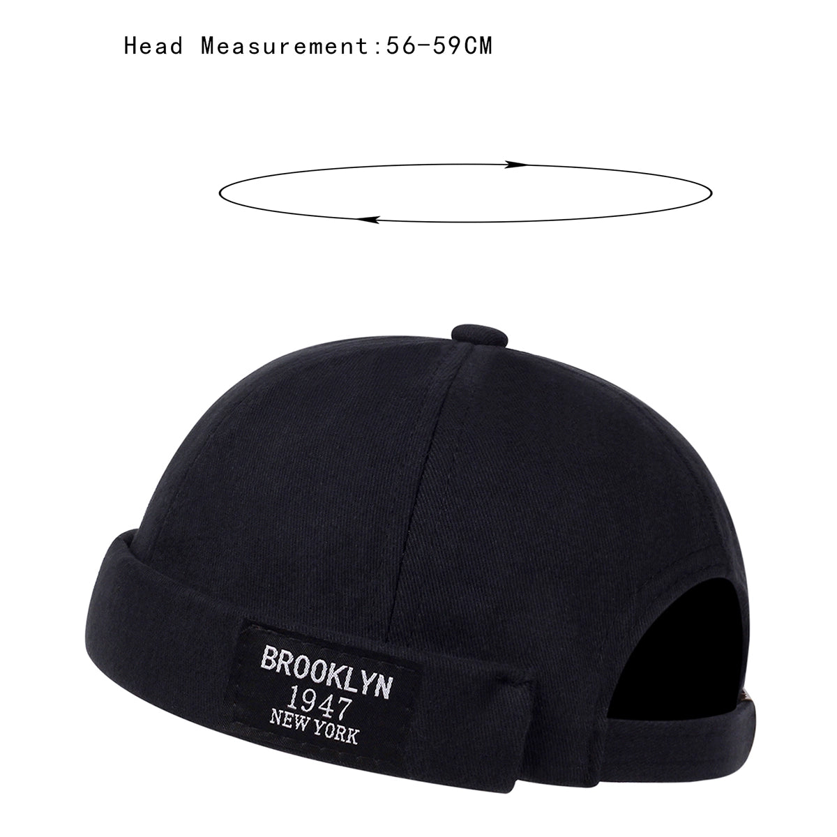 Brooklyn 1947 Black Docker Cap