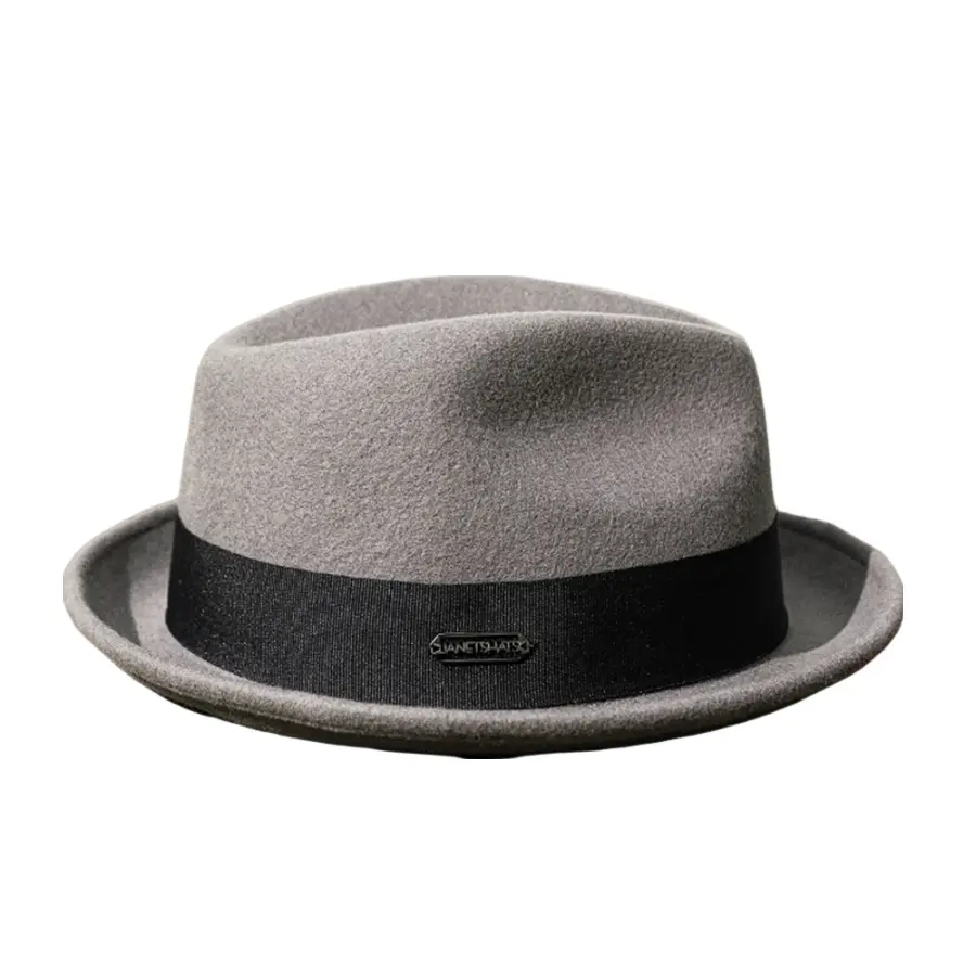 Brunner Feather Wool Fedora Hat