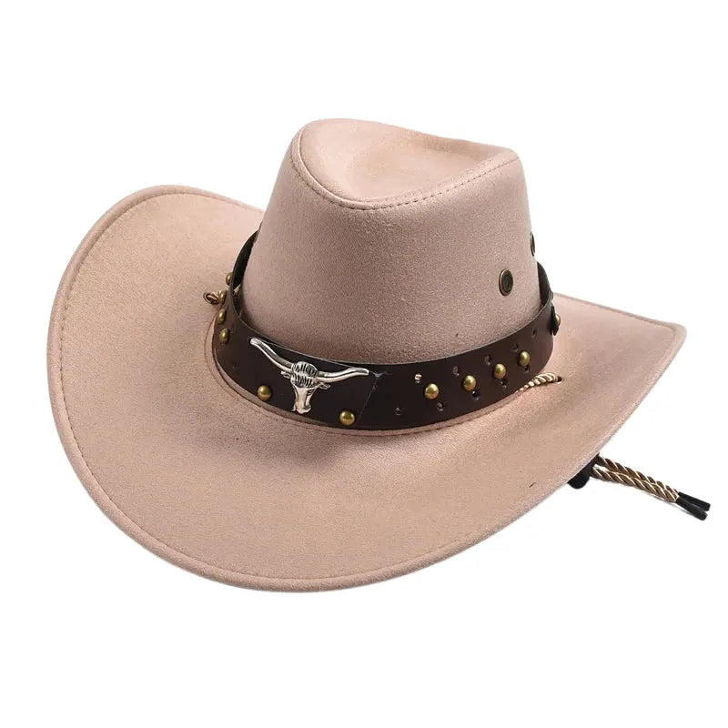 american-men-women-western-horn-studded-cap