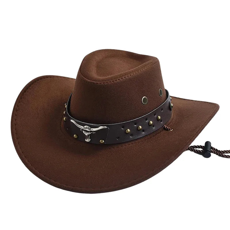 american-men-women-western-horn-studded-cap