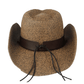 Bullhead Brown Straw Cowboy Hat