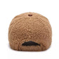 C Letter Winter Furry Baseball Cap