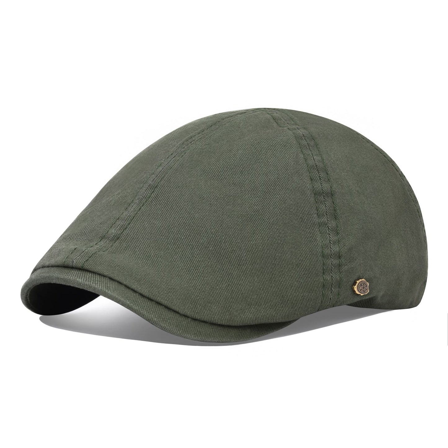 Cabbie 6-Panels Cotton Flat Cap