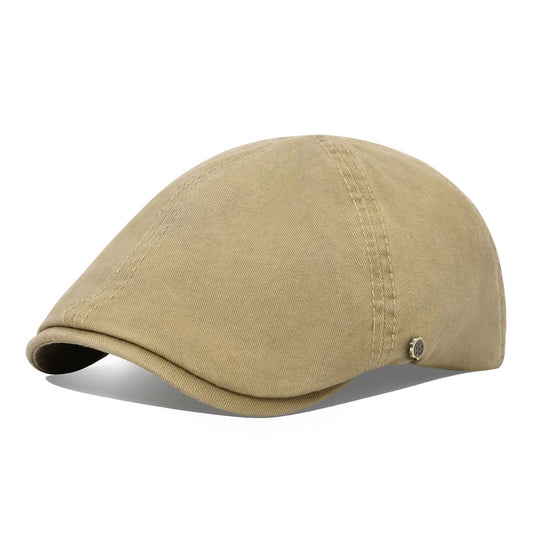 Cabbie 6-Panels Cotton Flat Cap