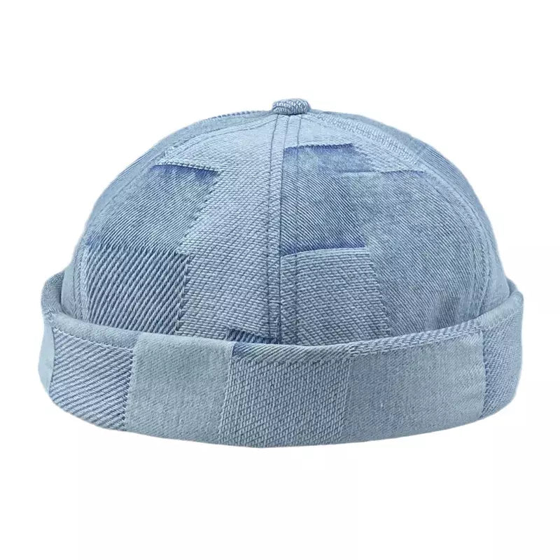 men-women-blue-cotton-brimless-hat