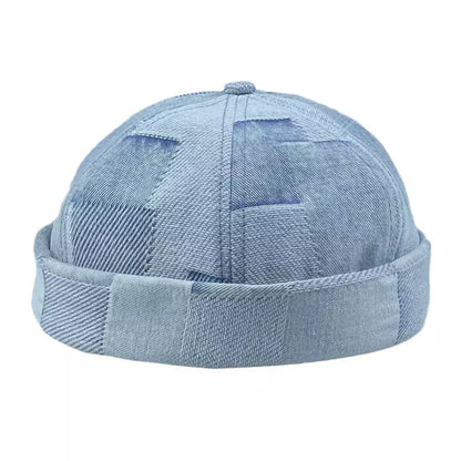 men-women-blue-cotton-brimless-hat