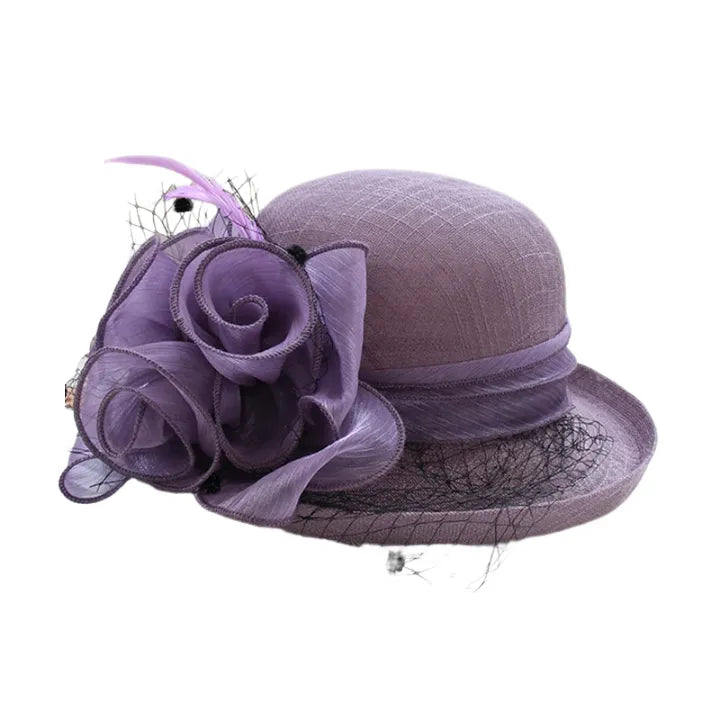 wedding-church-hat-floral-classic