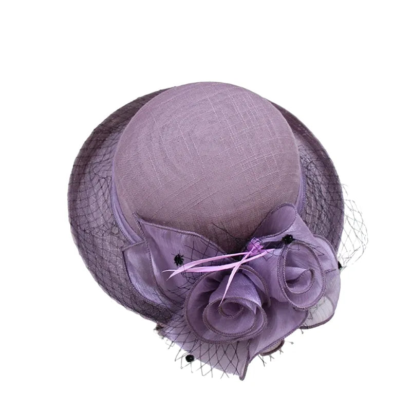 wedding-church-hat-floral-classic