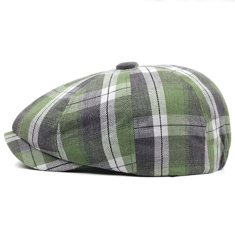 Plaid-8-Panels-Newsie-Bakerboy-Cap-Ghelter