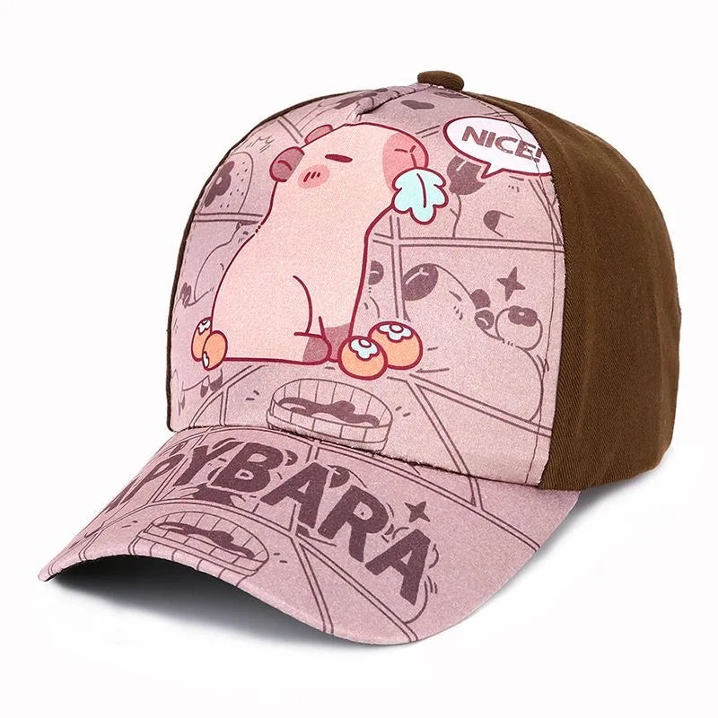 children-adjustable-herringbone-themed-snapback-hat