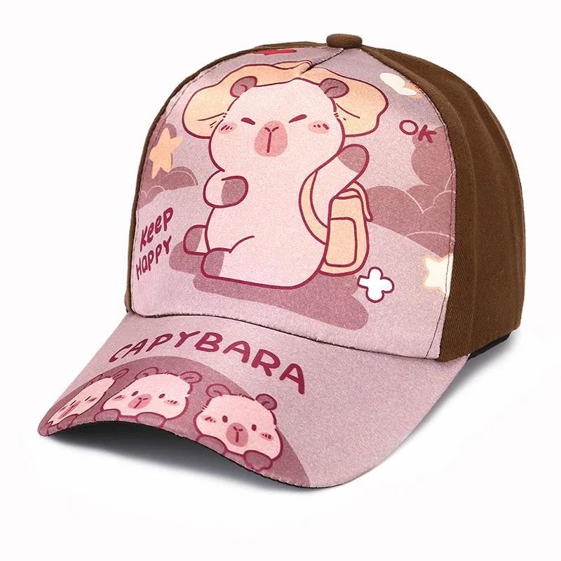 children-adjustable-herringbone-themed-snapback-hat