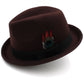 Carson Feather Wool Trilby Hat