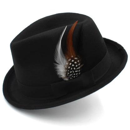 Carthy Feathers Wool Trilby Hat