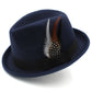 Carthy Feathers Wool Trilby Hat