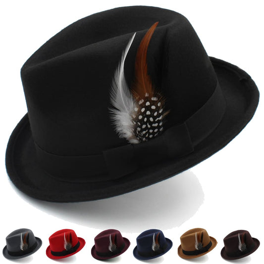 Carthy Feathers Wool Trilby Hat