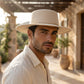 Castelnou Wide Brimmed Boater Hat
