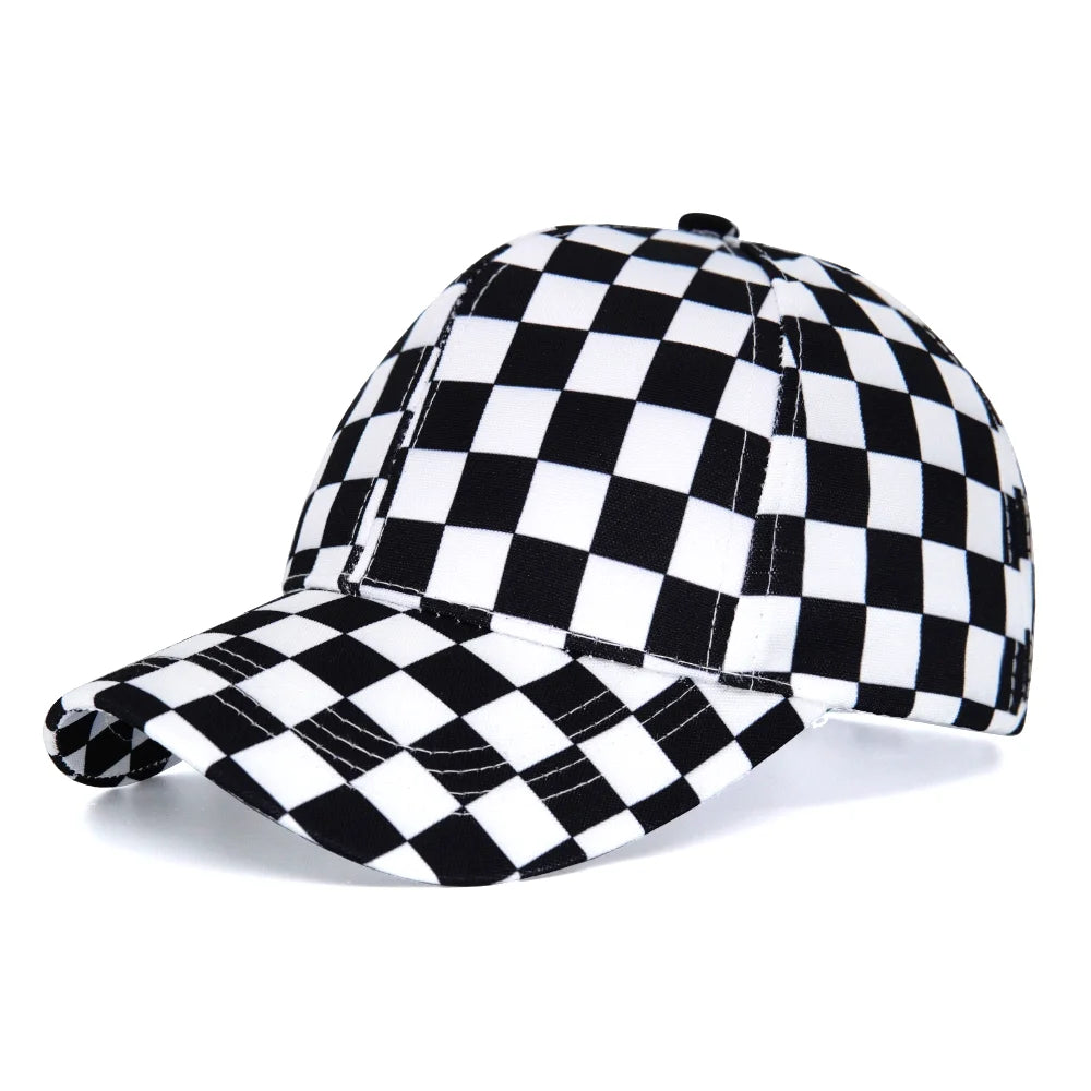 men-women-summer-vintage-plaid-sports-hat